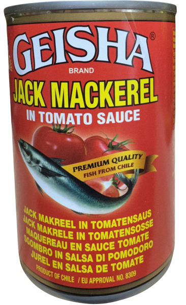 Geisha-Makrele in Tomatensauce (Chile) -Geisha Jack: caballa en salsa de tomate (Chile)